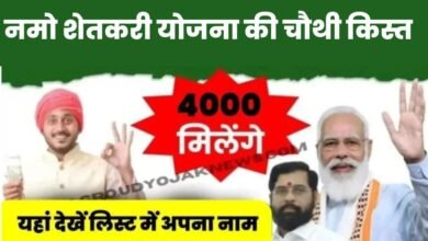 Namo Shetkari Yojana 4th Installment Date