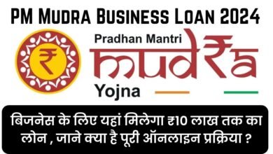 PM Mudra Business Loan 2024